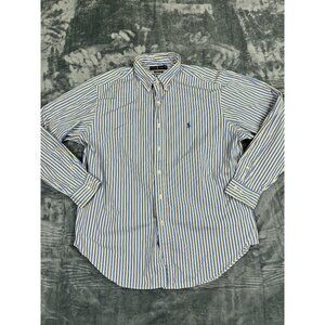 Ralph Lauren Classic Fit Striped Long Sleeve Button-Down Shirt Men’s XL